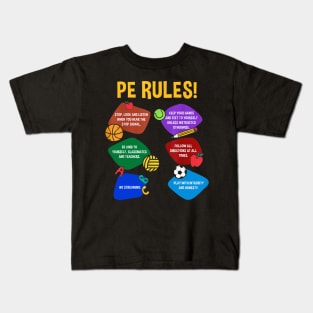 P.E. Teacher Physical Education Rules Shirt Men Women Kids T-Shirt